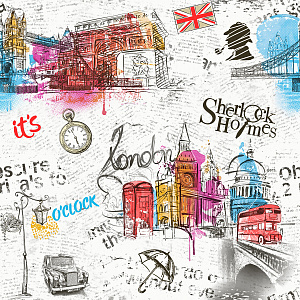 Брянские Обои Лондон гфр 6 С66БР-ГП